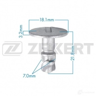 Клипса ZEKKERT BE-3582 Audi A6 (C5) 2 Универсал 2.4 165 л.с. 1997 – 2005 A J21P