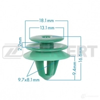 Клипса ZEKKERT BE-3544 1440206889 QG EKZOA