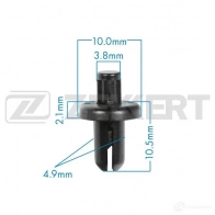 Клипса ZEKKERT 1440206898 ZO BP4 BE-3536