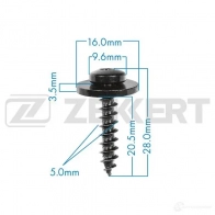 Клипса ZEKKERT 1440206904 4E2B LF BE-3531