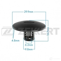 Клипса ZEKKERT 1440206921 BE-3519 AT4V8S K