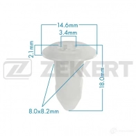 Клипса ZEKKERT JJHM5 S 1440206929 BE-3517