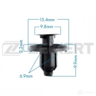Клипса ZEKKERT 1440206971 BE-3413 0 ZLE1