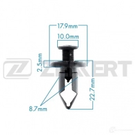 Клипса ZEKKERT 1440206993 8 5A65 BE-3303