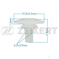 Клипса ZEKKERT 1440206996 1VM8AE I BE-3284