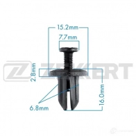 Клипса ZEKKERT 1440207011 BE-3245 2L5 L5OT