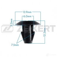 Клипса ZEKKERT BE-3229 1440207020 K WHRU