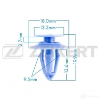 Клипса ZEKKERT 1440207049 DGPGI G3 BE-3079