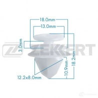 Клипса ZEKKERT 1440207058 BE-3063 I5ML EA