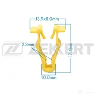 Клипса ZEKKERT 1440207164 BE-2753 O4FR2R 2