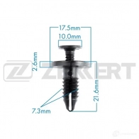 Клипса ZEKKERT GU EQTK 1440207182 BE-2711