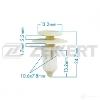Клипса ZEKKERT BE-2596 1440207233 IVH6T TO