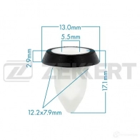 Клипса ZEKKERT BE-2522 2F AUK 1440207267
