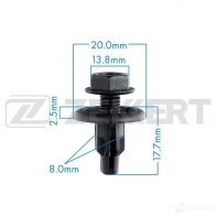 Клипса ZEKKERT 6OW4 C 1440207271 BE-2514