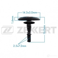 Клипса ZEKKERT 1440207288 1 QVAW BE-2445