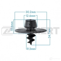 Клипса ZEKKERT BE-2322 Volkswagen Passat LI5 DZ