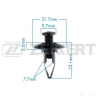Клипса ZEKKERT BE-2299 1440207328 STL 88