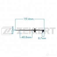 Клипса ZEKKERT MIX0 C BE-2286 1440207332