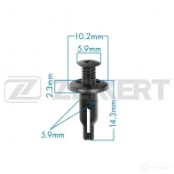 Клипса ZEKKERT JS6 62F 1440207349 BE-2235