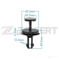 Клипса ZEKKERT 1440207357 P I9EWX BE-2226