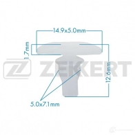 Клипса ZEKKERT 1440207358 KE W1MYD BE-2213