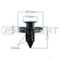 Клипса ZEKKERT BE-2195 1440207367 5L6H5O A