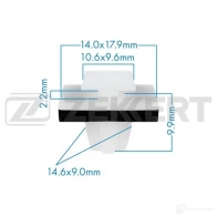 Клипса ZEKKERT BE-2177 1440207383 V37Y6 IX