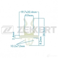 Клипса ZEKKERT BE-2171 60 9WU3 1440207385