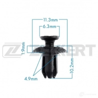 Клипса ZEKKERT R1PJ L 1440207393 BE-2147