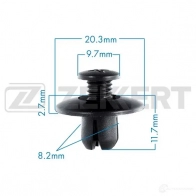 Клипса ZEKKERT 2F KV4LM 1440207409 BE-2122