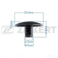 Клипса ZEKKERT BE-2091 1440207414 U4BA BBD