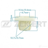 Клипса ZEKKERT SR RQ51T 1440207423 BE-2057