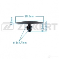 Клипса ZEKKERT MAU BX BE-2036 1440207432