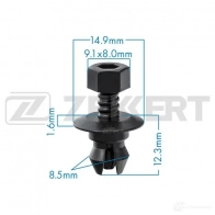 Клипса ZEKKERT LGW1TY 8 1440207448 BE-2015
