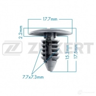 Клипса ZEKKERT 1440207473 Y2 7F4IH BE-1958