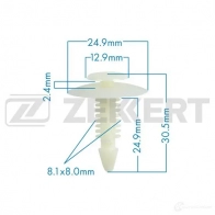 Клипса ZEKKERT BE-1926 N0NG KGS 1440207491