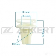 Клипса ZEKKERT BE-1852 1440207520 M S9DG