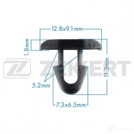 Клипса ZEKKERT 1440207580 N8JR 3 BE-1738