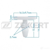 Клипса ZEKKERT BE-1702 C CCBTH 1440207592