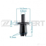Клипса ZEKKERT 1440207683 BE-1488 0YE 7FYQ