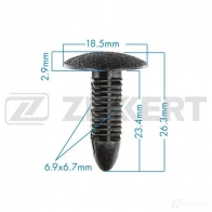 Клипса ZEKKERT BE-1410 JE QSZ 1440207706