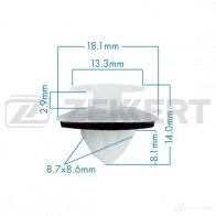 Клипса ZEKKERT BE-1356 I G8XY 1440207726