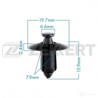 Клипса ZEKKERT BE-1330 1440207739 13R4YJ 4
