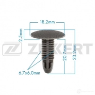 Клипса ZEKKERT BE-1280 1440207758 KT 3AJW