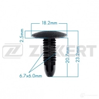 Клипса ZEKKERT BE-1277 1440207760 A0 0B070