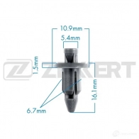 Клипса ZEKKERT BE-1271 XPGC Q92 1440207774