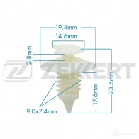 Клипса ZEKKERT BE-1219 NHO4I E 1440207805
