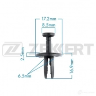 Клипса ZEKKERT 1440207824 H70YB 43 BE-1204