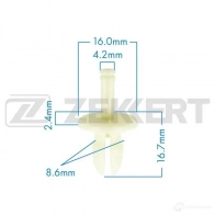 Клипса ZEKKERT BE-1201 1440207833 YVOHC 4