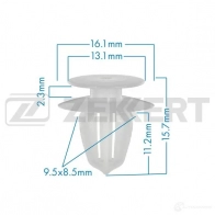 Клипса ZEKKERT BE-1183 1440207840 YN9 H4KZ